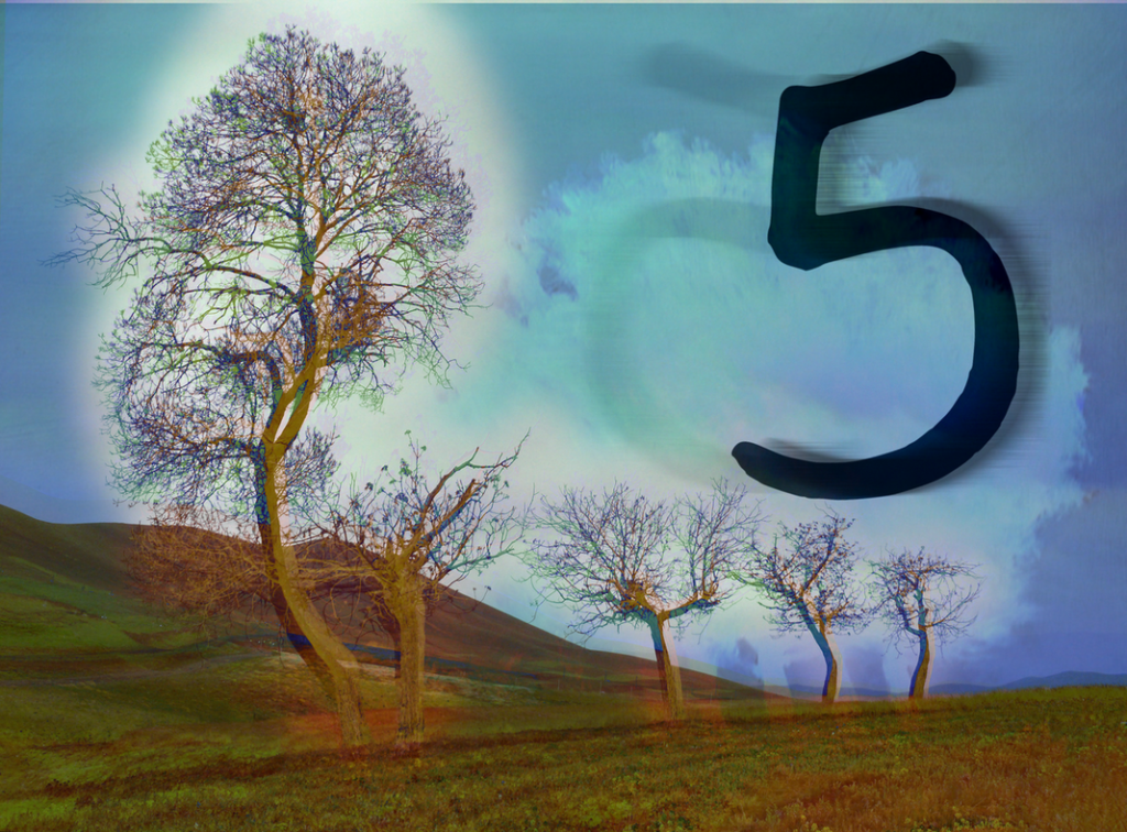 5 Trees & Number 5